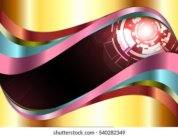 metal and red Digital eye robot abstract background 