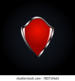 Metal red shield