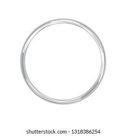 Metal Ring Isolated On White Background Stock Vector (Royalty Free ...