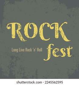 Metal rock festival emblem, music concert logo, vintage t-shirt print