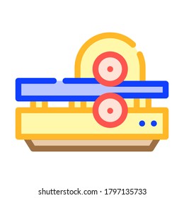 metal rolling color icon vector. metal rolling sign. isolated symbol illustration