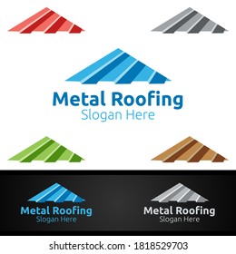 Metal Roofing Logo For Shingles Roof Real Estate Or Handyman Architecture