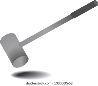 metal round hammer with a handle