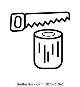 metal saw icon vector