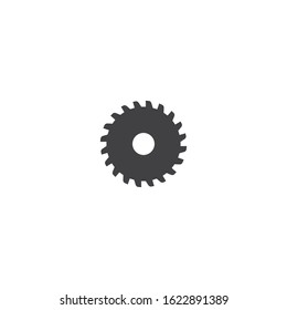 Metal saw logo vector icon template