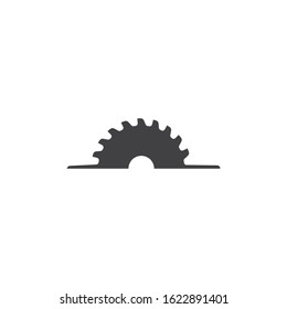Metal saw logo vector icon template