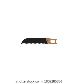Metal saw logo vector icon template