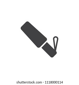 Metal Scanner vector icon. filled flat sign for mobile concept and web design. Handheld Metal Detector simple solid icon. Symbol, logo illustration. Pixel perfect vector graphics