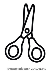 metal scissors design over white