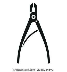 Metal scissors icon simple vector. Clothes pin. Hook style craft