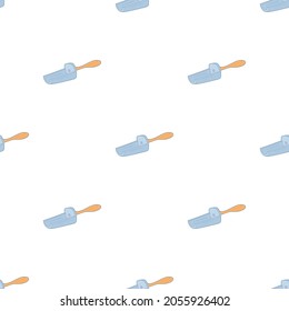 Metal scoop pattern seamless background texture repeat wallpaper geometric vector