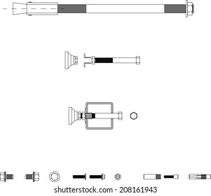 metal screw Block