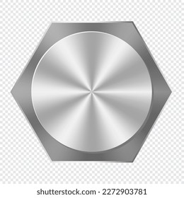 Cabeza de tornillo metálico. Equipo de construcción. Herramienta de construcción y reparación. Industria de construcción de elementos vectores. Ilustración del vector