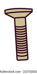 Metal Screw icon. Vector illustration