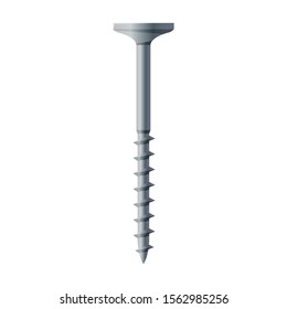 Metal screw vector icon.Cartoon vector icon isolated on white background metal screw.