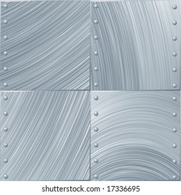 Fondo metálico sin costuras. Vector.