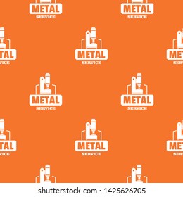 Metal service pattern vector orange for any web design best