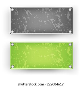 metal shabby sign or signboard vector