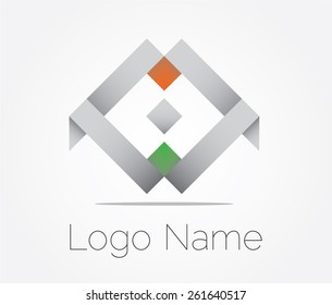 Metal Shape. Vector Icon.