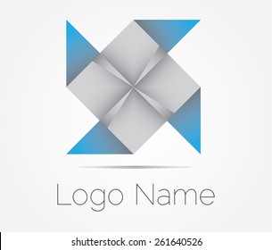 Metal Shape. Vector Icon.
