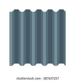 Metal, sheet, aluminum icon vector image. Can also be used for construction, interiors and building. Suitable for use on web apps, mobile apps and print media.