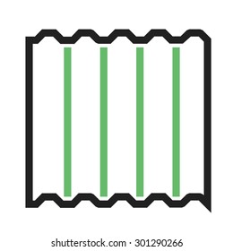Metal, sheet, aluminum icon vector image. Can also be used for construction, interiors and building. Suitable for use on web apps, mobile apps and print media.