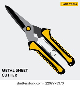 Metal Sheet Cuuter or Metal Scissor vector illustration