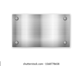 Metal sheet on a white background. Vector illustration.