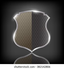 metal shield black  glossy