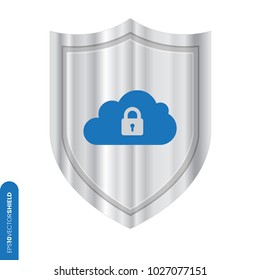 Metal Shield Icon - Cloud