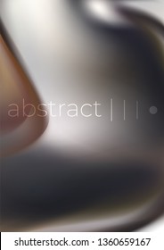 Metal shine luxury abstract background vector. Plastic liquid spread out cover. frosted glow. Geometric lines shape. 