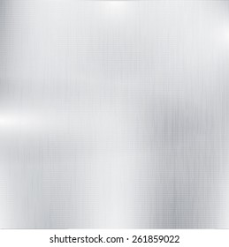 Metal Shiny Brushed Background with Light Effect . Vector Illustration .