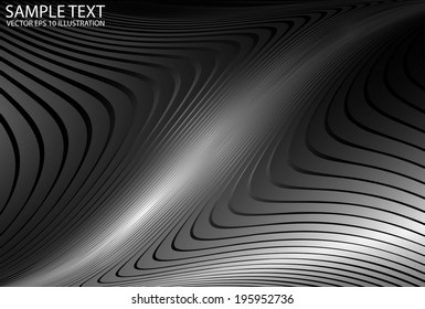 Metal shiny melted vector background template - Silver metal abstract vector background illustration 