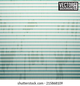Metal shutter stripe background. Retro pattern