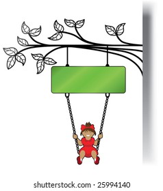 Metal signboard for children establishment for your text