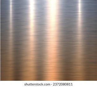 Metal silver gold texture background, brushed metallic texture plate pattern, multicolored vector illustration.