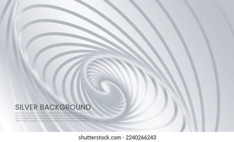 Metallsilber-Linie, Spiralhintergrund 