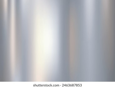 Metal silver texture background or aluminum brushed silver texture with reflection.Abstract background for wallpaper. Vector illustration EPS10.
