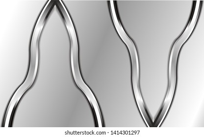 metal silver vector, simple background template with modern design, beautiful and elegant. Eps 10.