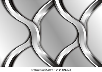 metal silver vector, simple background template with modern design, beautiful and elegant. Eps 10.