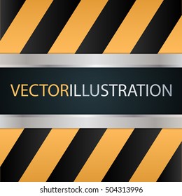 Metal sliding doors. Technical background. Vector illustration.