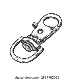 Metal snap hook carabiner swivel clip hardware
