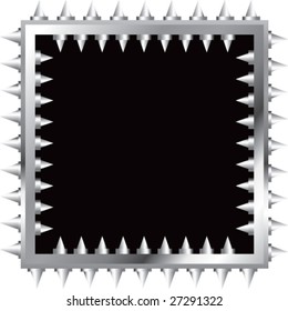 metal spike frame