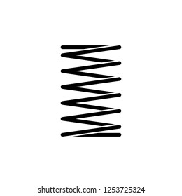 Metal spring vector icon
