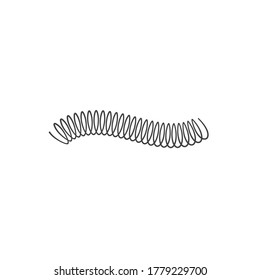 metal spring vector icon illustration design template