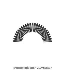 metal spring vector icon illustration design template