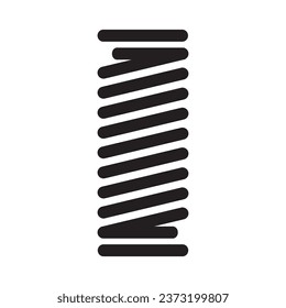 Metal spring vector icon illustration design template