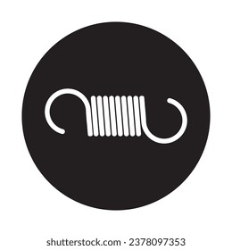 Plantilla de diseño de ilustración de icono de vectores de resorte metálico