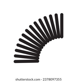 Metal spring vector icon illustration design template
