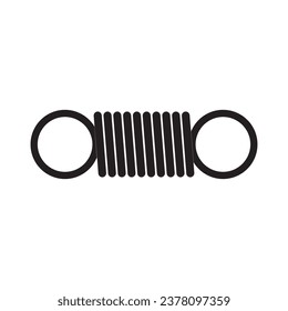 Metal spring vector icon illustration design template